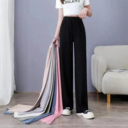 Ice Silk Wide Leg Pants