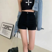 Stylish High Waist Denim Shorts