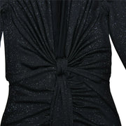 Sparkle Sleeve Split Party Dress