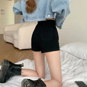 Stylish High Waist Denim Shorts