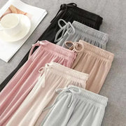 Ice Silk Wide Leg Pants