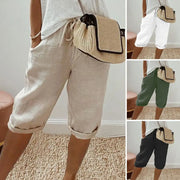 Vintage Drawstring Cotton Linen Trousers