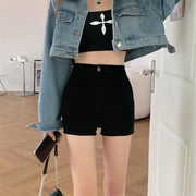 Stylish High Waist Denim Shorts