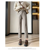 Loose Casual Herringbone Pants